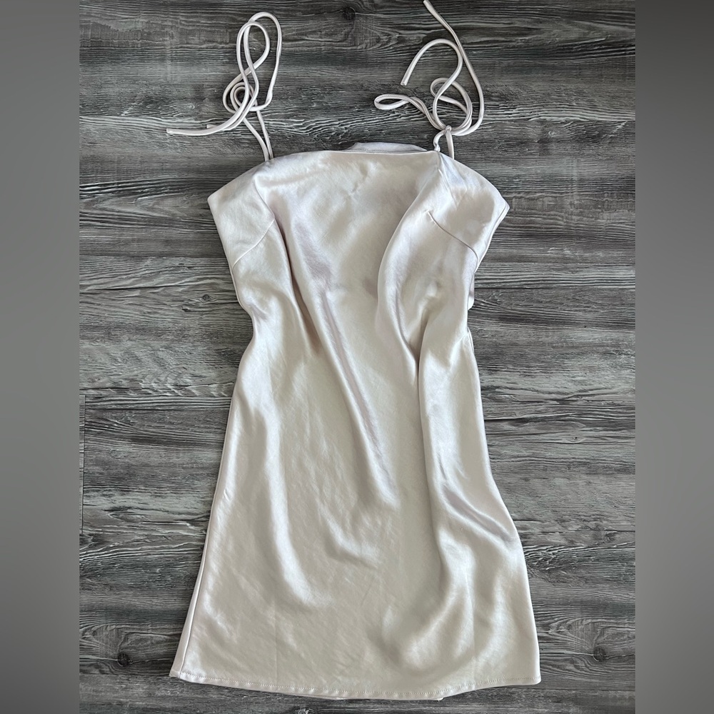 Princess Polly Champagne Slip Mini Party Dress